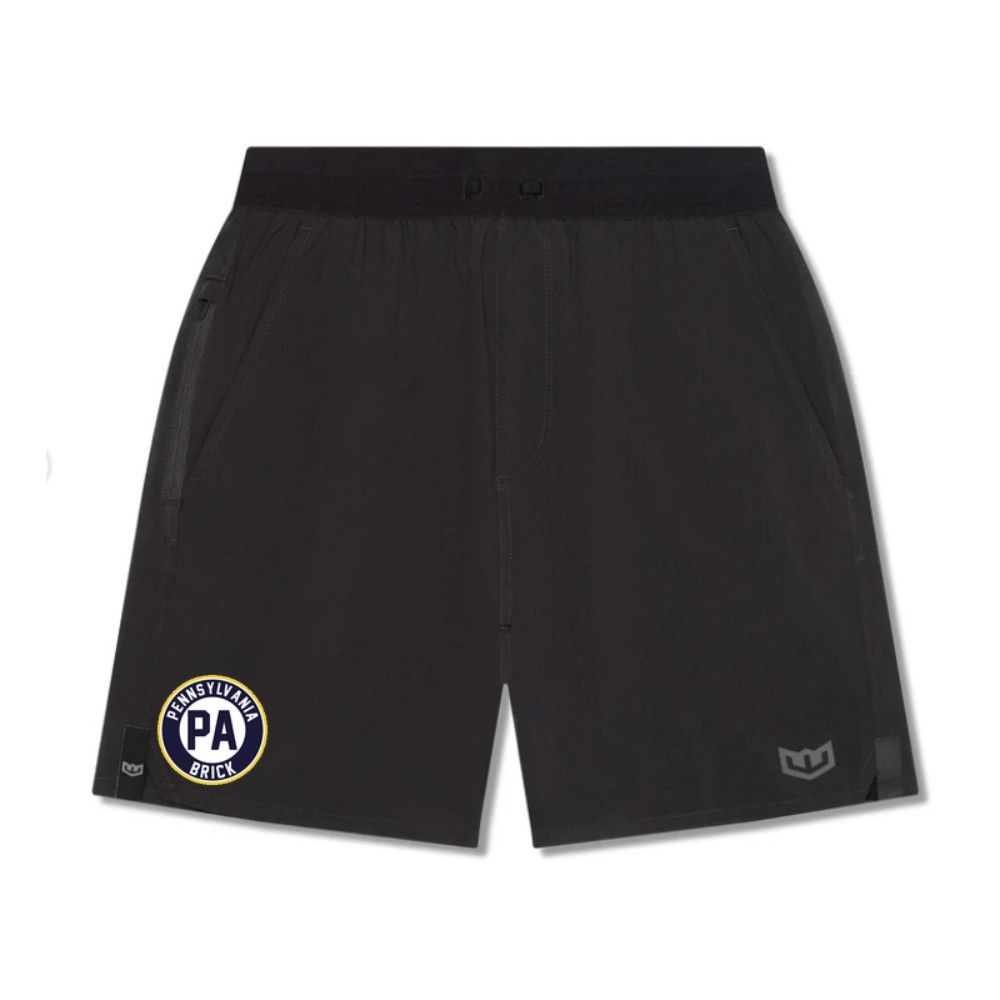Spring 2026 - Team Pennsylvania Brick  - Customized Youth Dryland Short - Black (Warroad Brand)