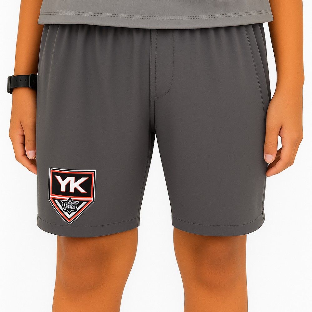Spring 2026 - Young Kings  - Customized Youth Dryland Short - Gray (Warroad Brand)